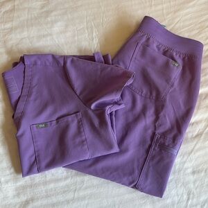 Figs Scrub Set - Lilac Dawn - Women’s Sz M Top/L Bottoms